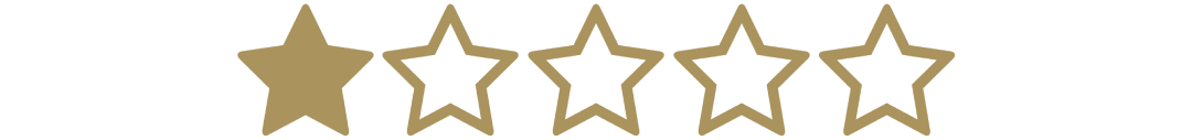 1 von 5 Sternen (gold)